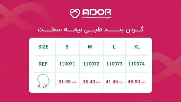 گردن بند طبی نیمه سخت