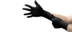دستکش نیتریل مشکی TT glove (اینتکو) - تصویر 2